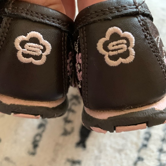 Skechers toddlers brown abs pink shoes size 8 - Picture 8 of 12